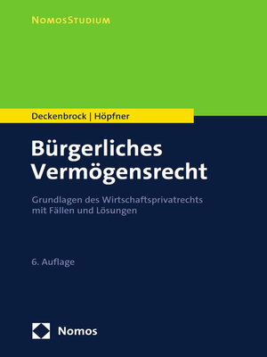 cover image of Bürgerliches Vermögensrecht